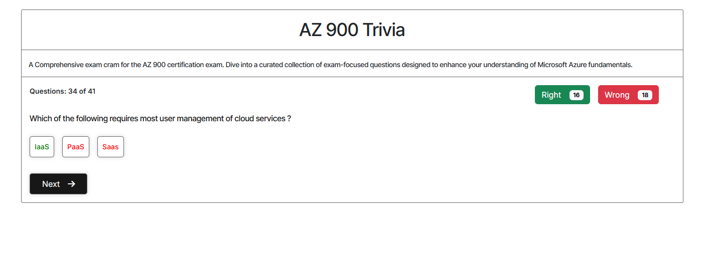 AZ 900 Trivia screenshot 3